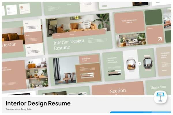 Interior Design Resume Keynote