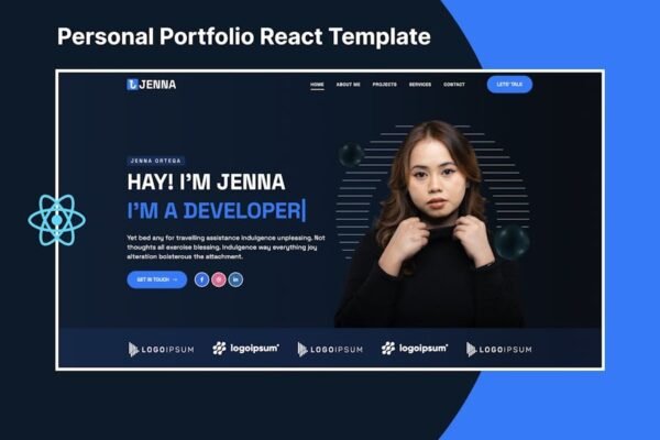 Jenna – Personal Portfolio Template