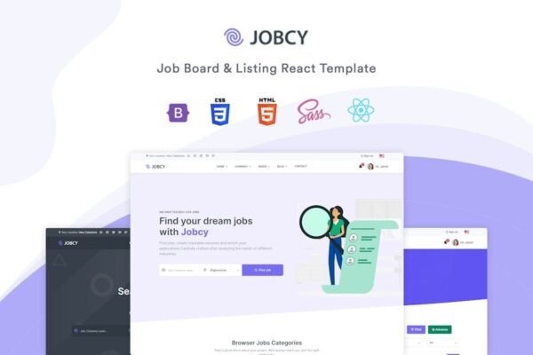 Jobcy - Job Board & Listing React Template