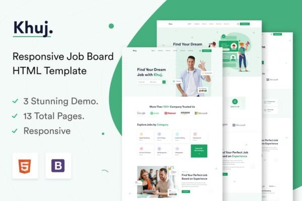 Khuj - Job Board HTML Template