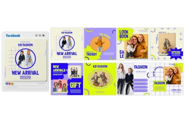 Kids Fashion Instagram Post Templates