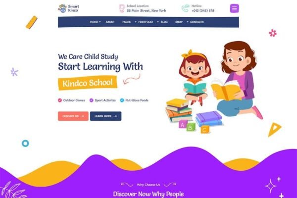 Kinco - Day Care & Kindergarten HTML Template