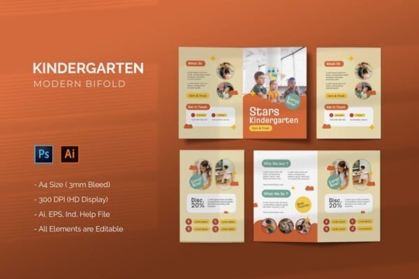 Kindergarten - Bifold Brochure