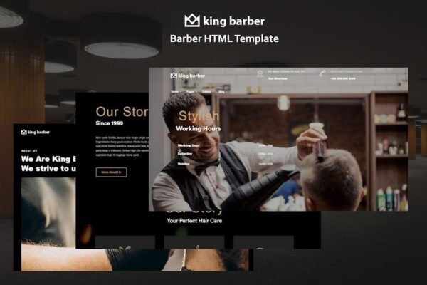 King Barber - Barber Shop Template