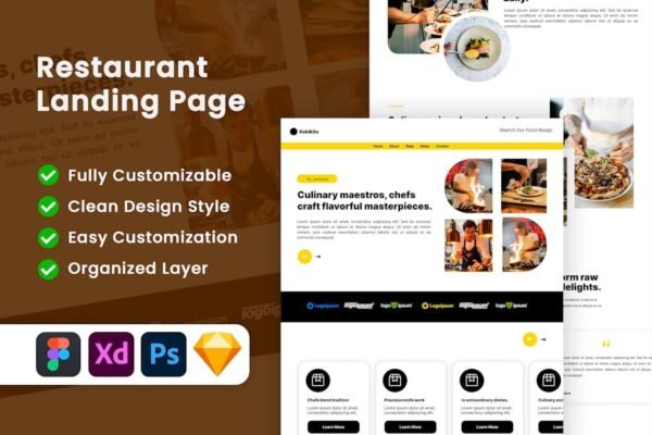 Kokita - Restaurant Landing Page