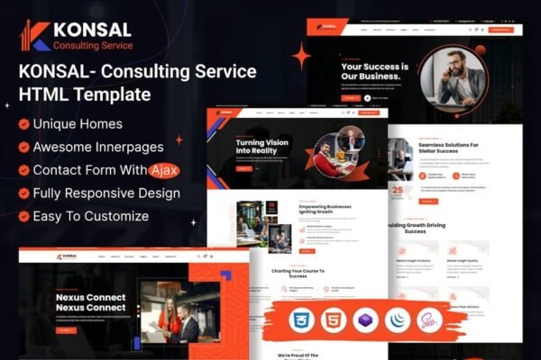 Konsal - Corporate Business & Consulting HTML