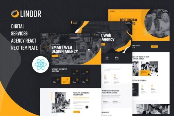 Linoor - React Next Digital Agency Services