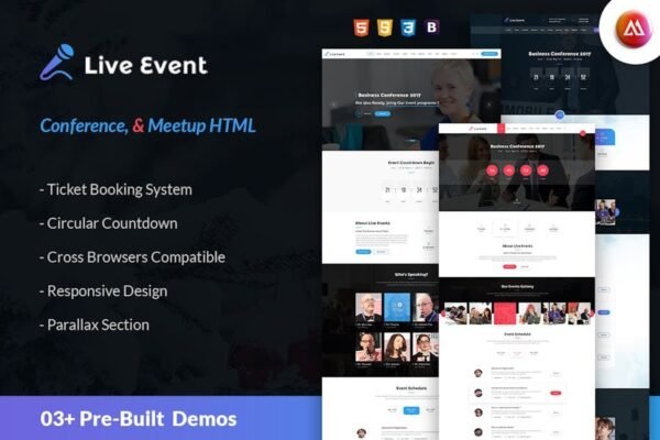 Live Event - Conference & Meetup HTML Template