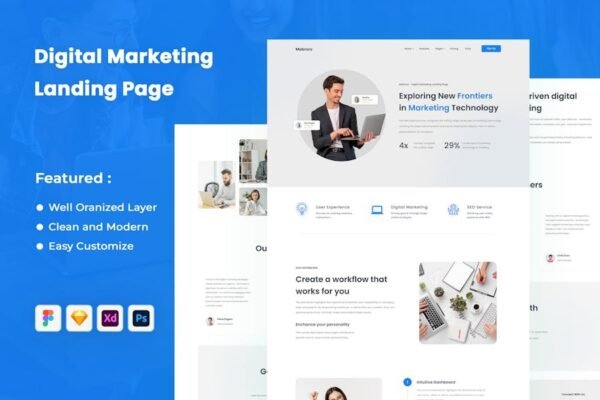 Mabroro - Digital Marketing Landing Page