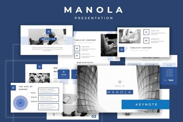 Manola Pitch Deck Keynote Presentation