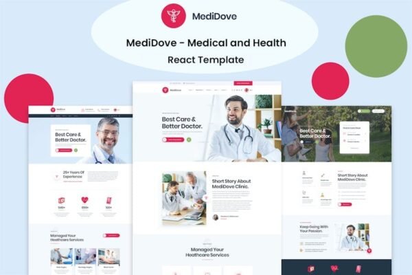 MediDove - Medical and Health React Template