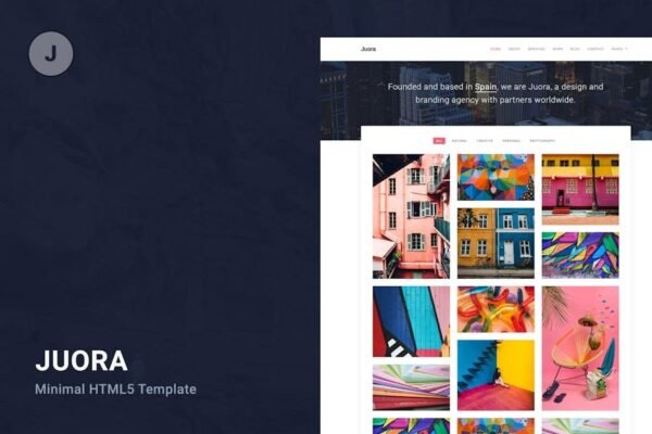 Minimal HTML5 Template - Juora