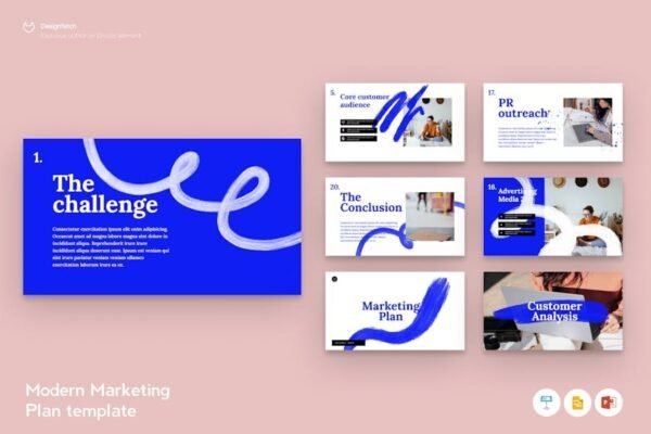 Modern Marketing Plan template