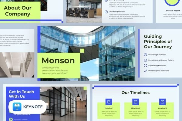 Monson - Company Profile Keynote Template
