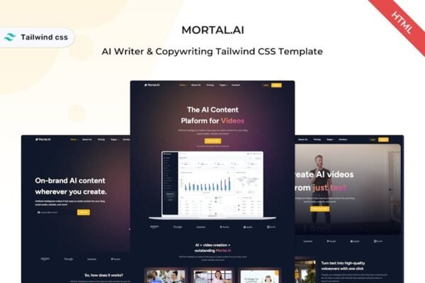 Mortal - AI Writer & Copywriting Template