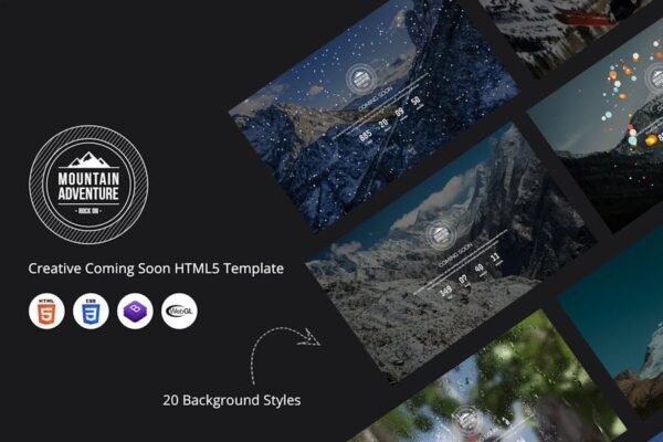 Mountain - Creative Coming Soon HTML5 Template