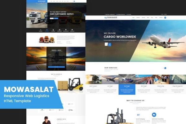 Mowasalat - Responsive Logistics HTML Template