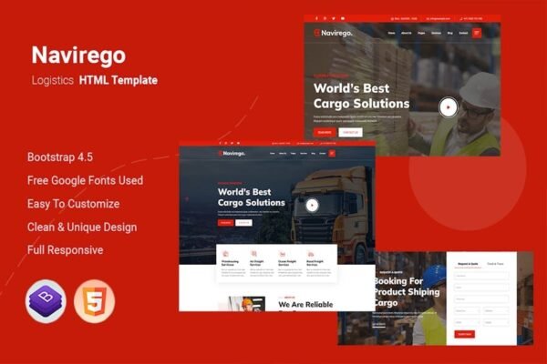 Navirego - Logistics HTML Template