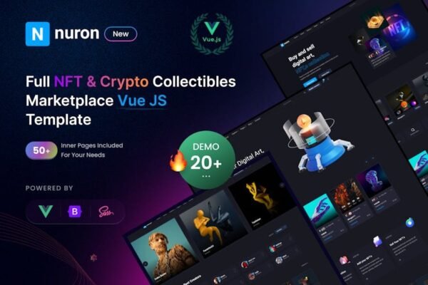 Nuron - NFT Vue JS Template