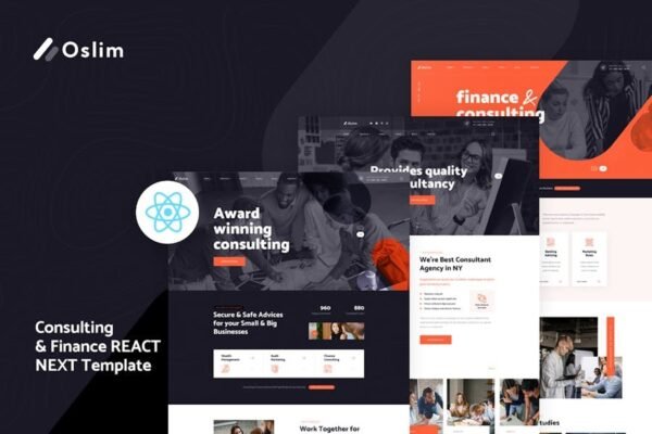 Oslim - Consulting Finance React Next Template