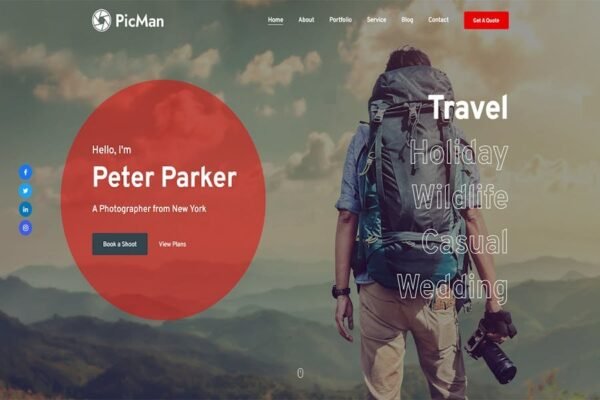 PicMan - Personal Portfolio Template