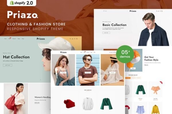 Priazo - Clothing & Fashion Shopify 2.0 Theme