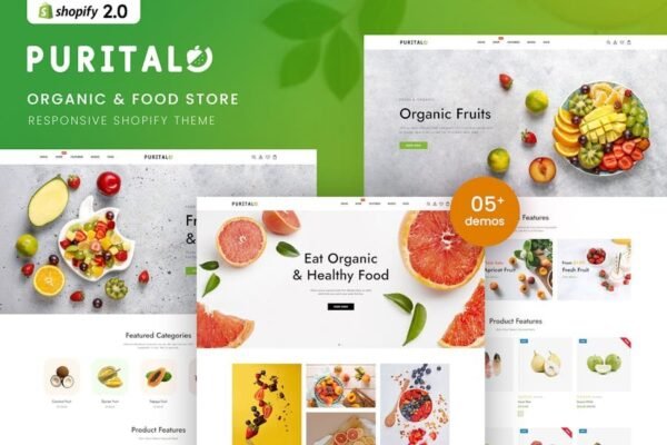 Purital - Organic & Food Store Shopify 2.0 Theme