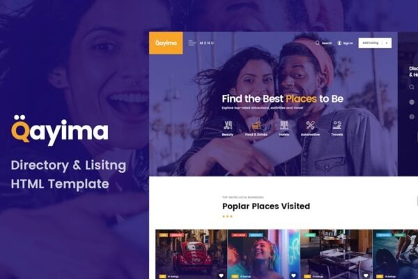 Qayima - Directory & Listing HTML5 Template