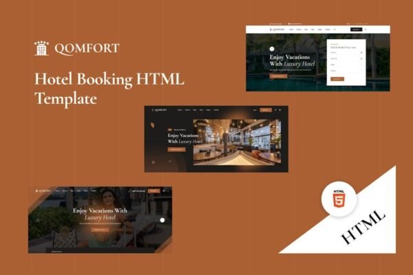 Qomfort - Hotel Booking HTML Template