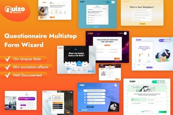 Quizo - Questionnaire Multistep & Quiz Form Wizard