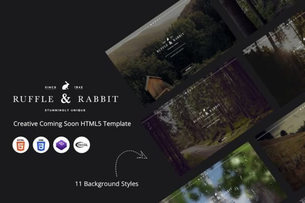 Rabbit - Creative Coming Soon HTML5 Template