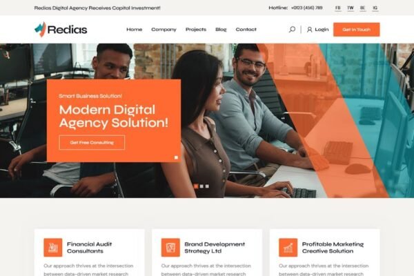 Redias - Creative Digital Agency HTML5 Template