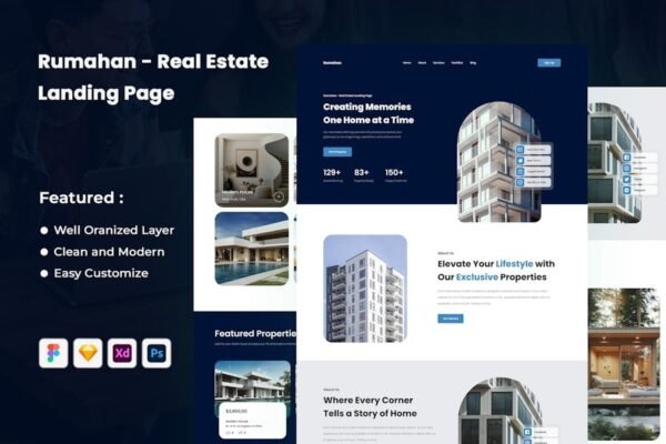 Rumahan - Real Estate Landing Page