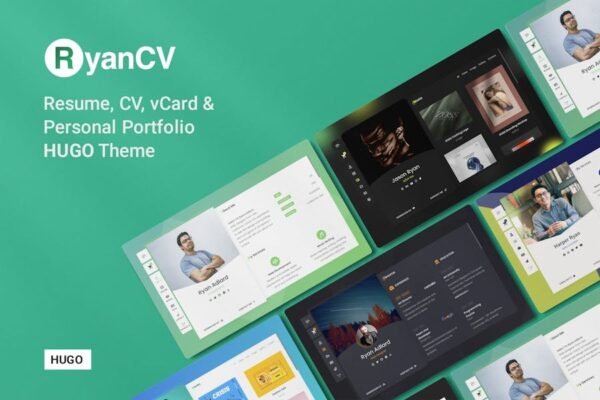 RyanCV - Personal Portfolio Resume Hugo Theme