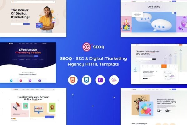 SEOQ - SEO & Digital Marketing Agency HTML