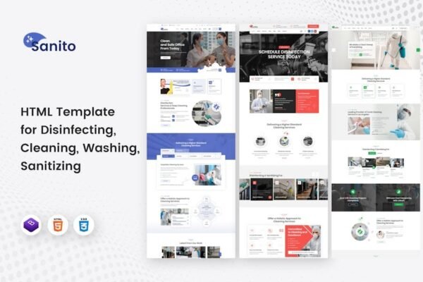 Sanito - Sanitizing and Cleaning HTML Template