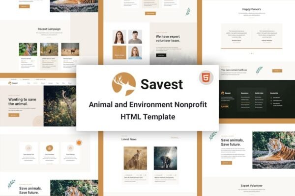 Savest - Animal Shelter Website Template