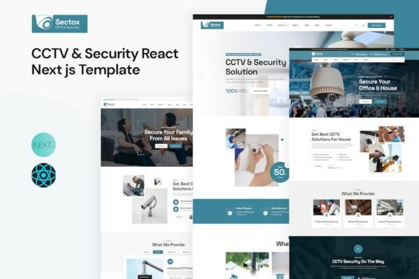 Sectox - CCTV & Security React Next js Template