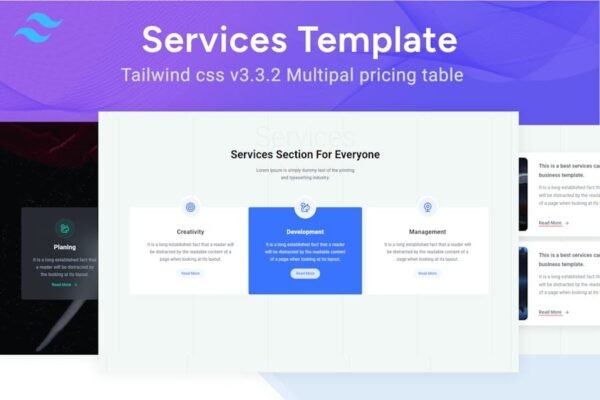 Services - Flyer Tailwind css Template