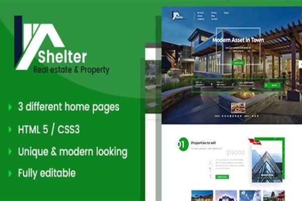 Shelter - Real Estate Template