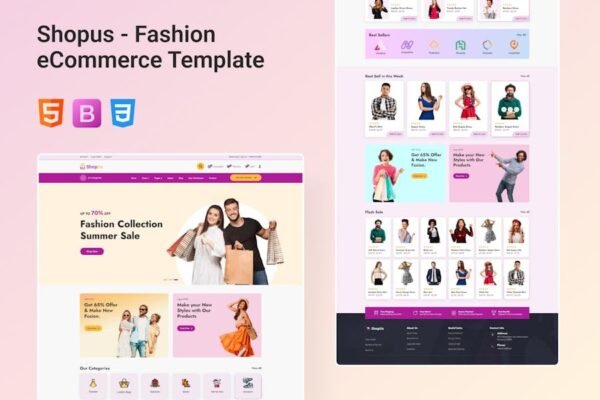 Shopus- eCommerce Shop Bootstrap 5 Template