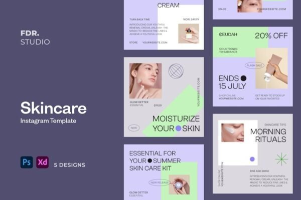 Skincare Product Instagram Template