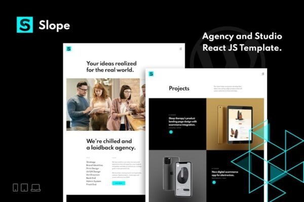 Slope-Responsive Agency & Studio React JS Template