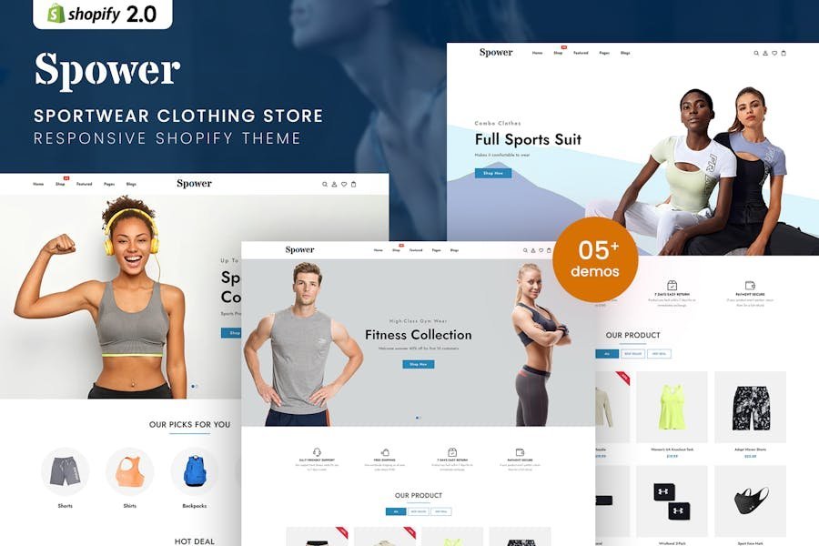 Spower - Sportwear Clothing Shopify 2.0 Theme 1 Spower - Sportwear Clothing Shopify 2.0 Theme