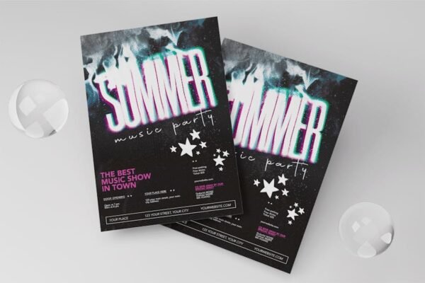 Summer Music Party Flyer