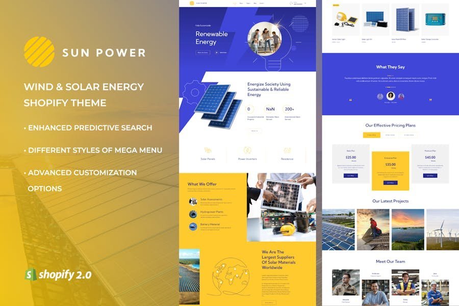 SunPower - Solar & Wind Energy Store Shopify Theme 1 SunPower - Solar & Wind Energy Store Shopify Theme