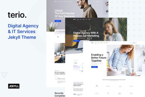 Terio - Digital Agency & IT Services Jekyll Theme