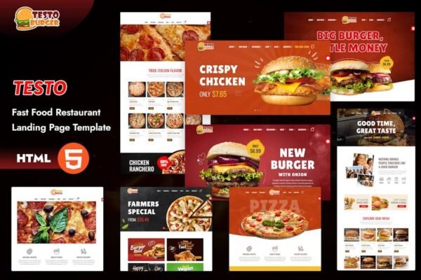 Testo - Pizza Caffe Restaurant Bootstrap5 Template