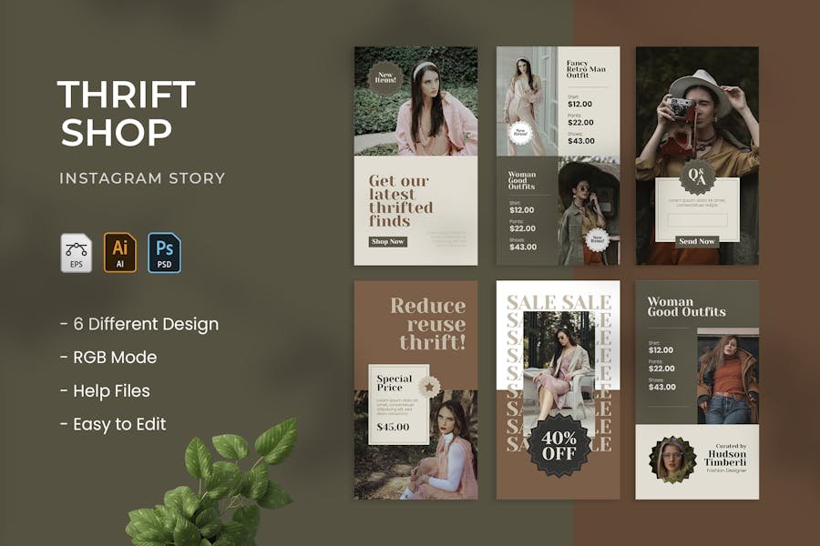 Thrift Shop - Instagram Story