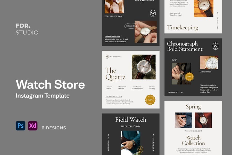 Watch Store Social Media Template 1 Watch Store Social Media Template